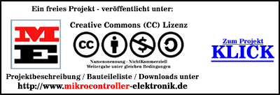 Freies Elektronik Projekt von mikrocontroller-elektronik.de/