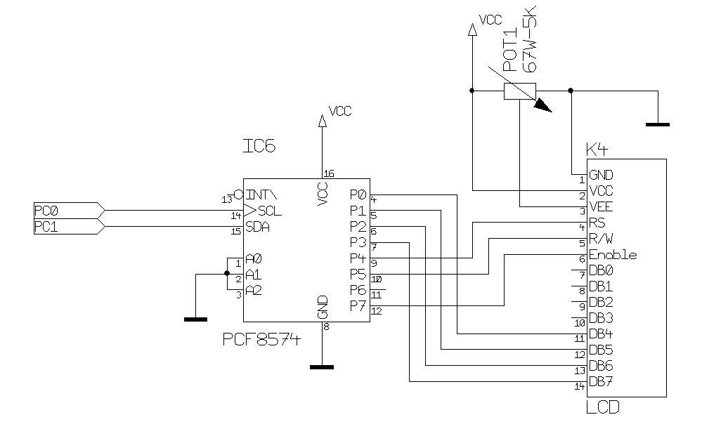 Схема подключения lcd 1602 к arduino