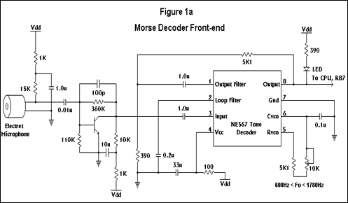 RP6 Morse-Decoder Schaltplan